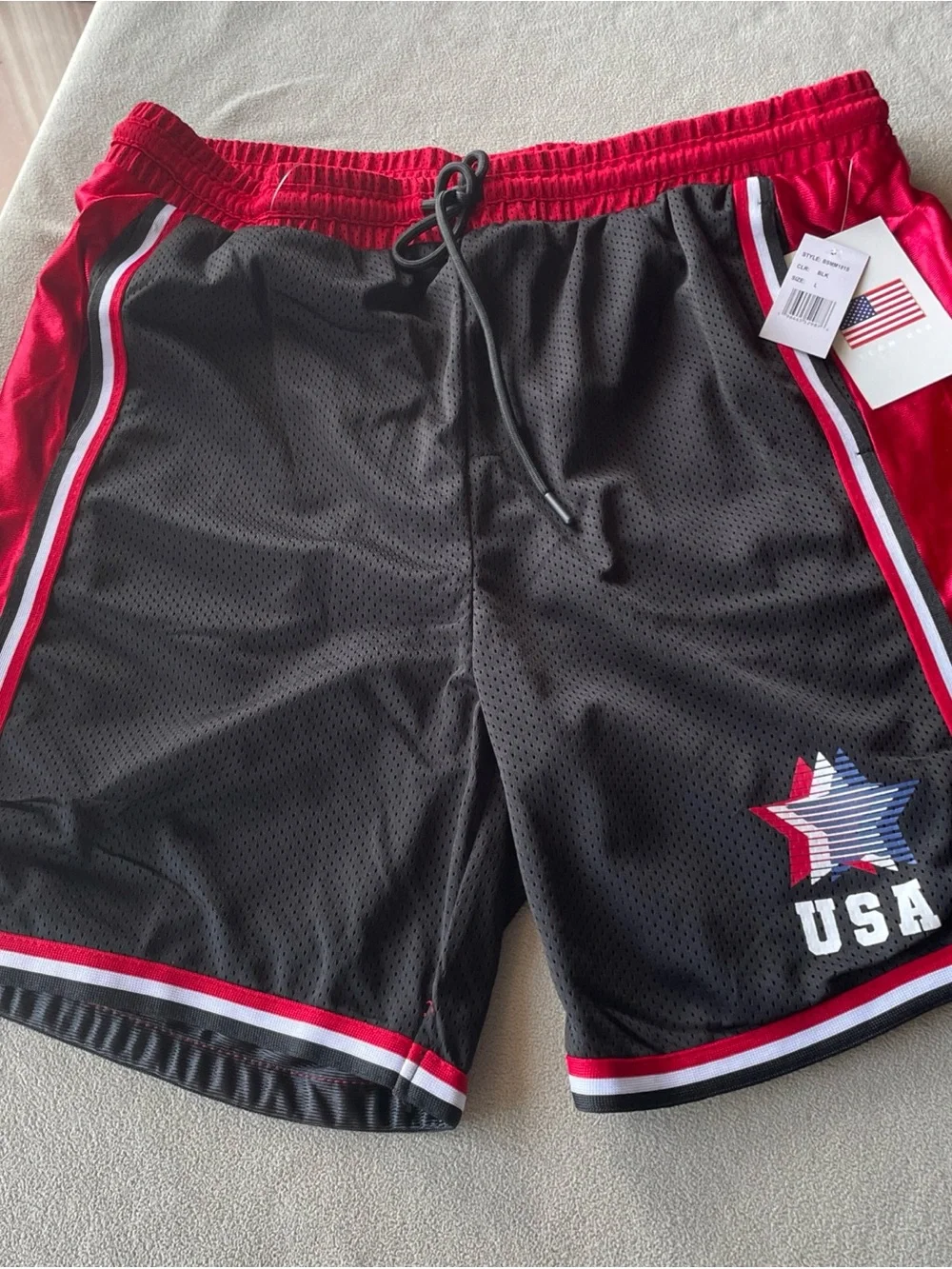 Team USA Athletic Shorts - Men's Size Large With Pockets NWT